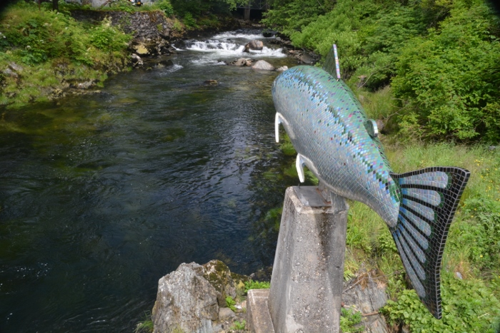 Ketchikan Creek at artsy fish
